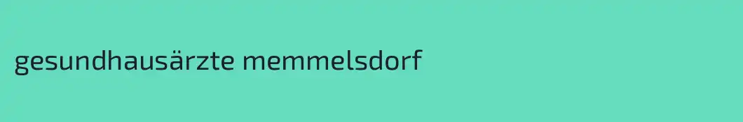 gesundhausärzte memmelsdorf